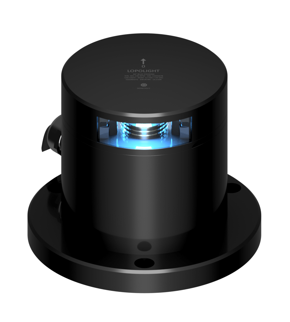 60° Blue Steering , dimm via RPM control de-ice 60° Blue Steering , dimm via RPM control de-ice